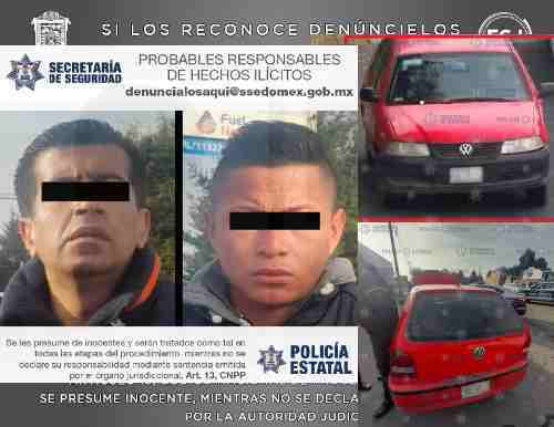 Aseguran en Chapultepec, vehículo relacionado con asalto a negocio; hay dos detenidos